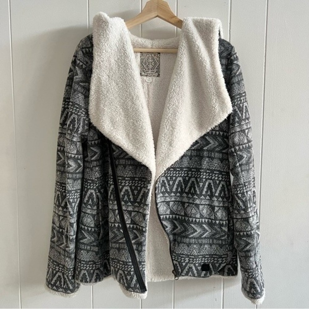 Gray Patterned Women's Jacket - image 3